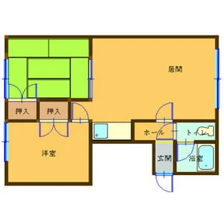 第一30条ハイツ【203号室】の間取り