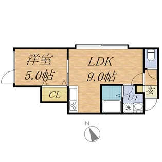 楓ガーデン【201号室】の間取り