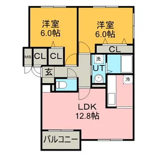 パルコ・プレッソⅠ【1階】の間取り