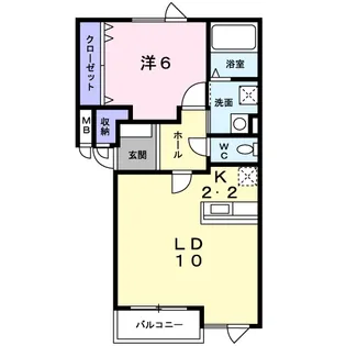 ラントレ北31【1階】の間取り