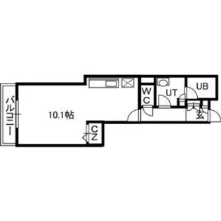 PRIME URBAN札幌 RIVER FRONT【02310号室】の間取り