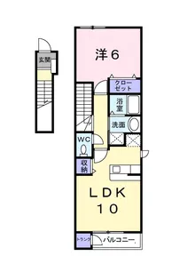 アニメート 平岸【2階】の間取り