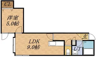ヴェルソー【202号室】の間取り