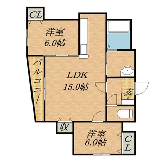 リエタメンテN16【601号室】の間取り