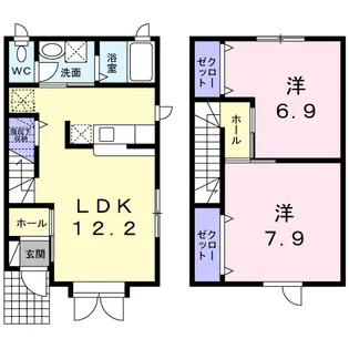 チェリーハイツⅢ【1階】の間取り