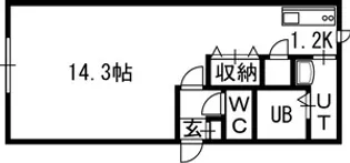 麻生アクアリオ【00205号室】の間取り