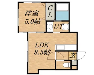 チェスターN23【3階】の間取り