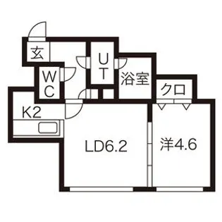 グローリアスM【3階】の間取り