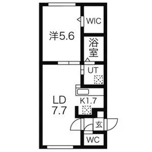 モンヴェール学園前【1階】の間取り
