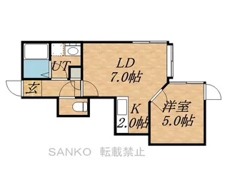フトゥーロ【206号室】の間取り