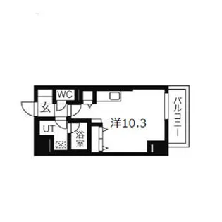 バロンドール【14階】の間取り