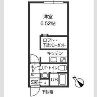 ル・ノール学園前【1階】の間取り