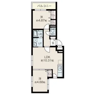 ラ ヴィータ 東札幌【4階】の間取り