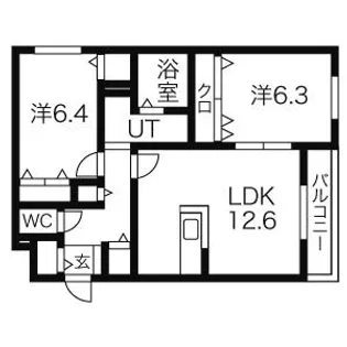 ルミナス・アルファ【105号室】の間取り
