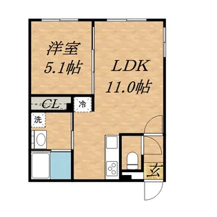 グランメールエース【2階】の間取り