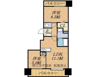 ドミ山鼻八条【203号室】の間取り