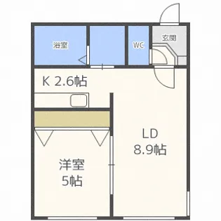 イーシティ山鼻【4階】の間取り