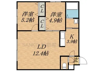 パラッツオN11【0105号室】の間取り