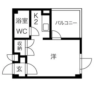 プレステージ北20条【4階】の間取り