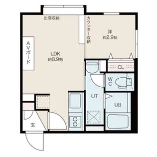 ムーンボー【305号室】の間取り