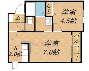 プレミアシティ元町・Ⅱ【202号室】の間取り