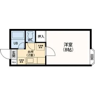 1Kの間取り画像