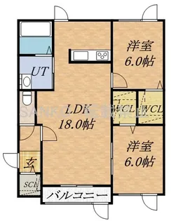 グランコート【1階】の間取り