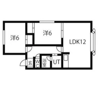 パークサイドN24【101号室】の間取り