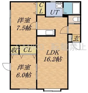 フロンティア33【2階】の間取り