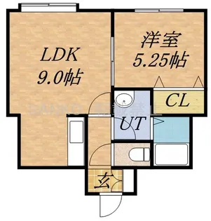 ブルークリスタル66【203号室】の間取り