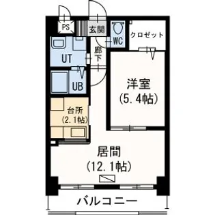 ライブグレース【4階】の間取り