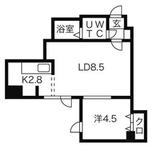 ブランノワールN14.EXE【6階】の間取り