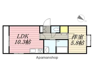 北海道札幌市豊平区月寒東四条16丁目【マンション】の間取り