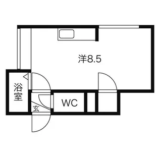 オプス・パークサイド【101号室】の間取り