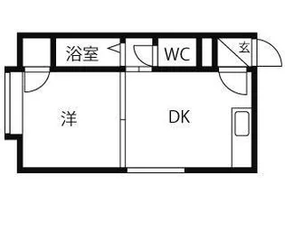 グランドールハピネス【102号室】の間取り