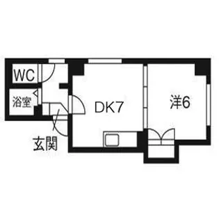 プログレスコート六番館【401号室】の間取り