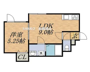 ルミナスB【305号室】の間取り