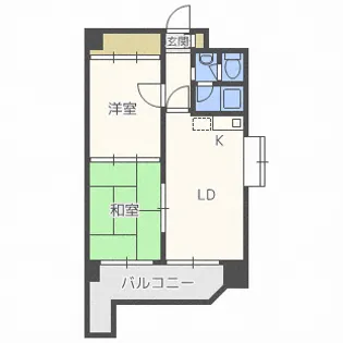 ノースビレッジ本江【7階】の間取り