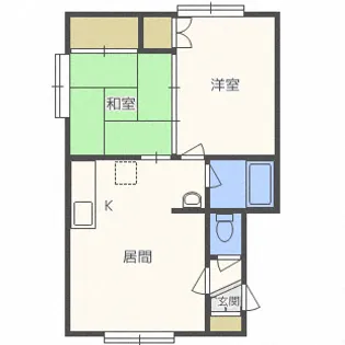 シャトーノース29【201号室】の間取り