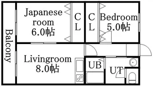 コーポ栄花【1号室】の間取り