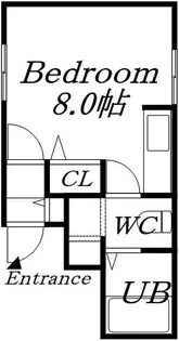 ヴェルデ麻生【106号室】の間取り