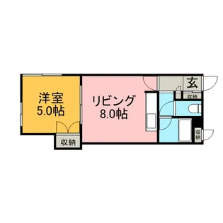 メゾンエクレーレ北35条【205号室】の間取り