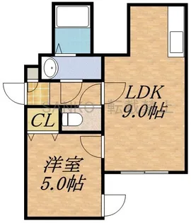 MOCHA【207号室】の間取り