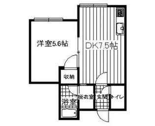 ルナフラッツ【203号室】の間取り