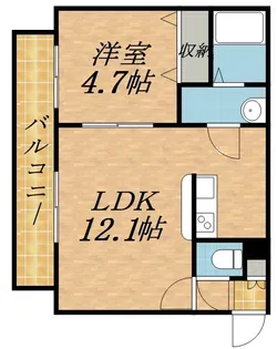 LEVANTE月寒西【3階】の間取り