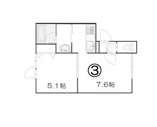 ロワール伏古ーII【103号室】の間取り