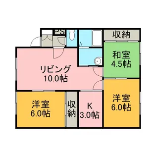 パレーシャル三和【1階】の間取り