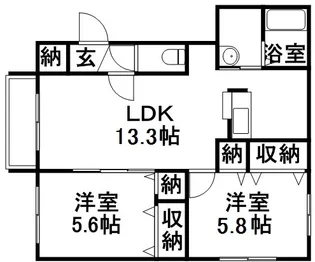イーストパーク【0201号室】の間取り