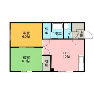 コーポあさや【2階】の間取り