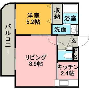 ラ・メール北園【0302号室】の間取り